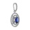 Cosmos-Inspired Sapphire and Diamond Pendant. View 2