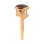 Nifty Ring with Smoky Quartz Diameter 10mm. Hypoallergenic Cadmium-free 585 (14K) Rose Gold. View 4