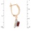 Rose Gold Earring Height. View 2