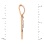 585 rose gold multi tear drop diamond pendant. View 3