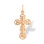 Ukrainian Style Greek Catholic Cross. 585 (14kt) Rose Gold