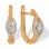 Earrings Featuring 36 Diamonds. Hypoallergenic 585 Rose Gold, Rhodium Detailing