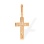 Cross Pendant with Prayer 'To the Venerable Cross'. Certified 585 (14kt) Rose Gold