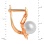 Pearl-in-Gold-Shell earrings in 585 rose gold. View 2