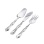 Serving Silver Set: Spatula, Knife and Fork. 830/999 Silver, Stainless Steel