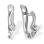 Diamond Low Cost Kids' Earrings. Certified 585 (14kt) White Gold