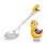 Toddler Silver Spoon with a Birdie. Hypoallergenic 925/999 Silver, Hot Enamel