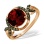 Garnet and Diamond Rring