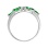 7 marquise emeralds  Russian ring. View 3