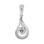 Reverse of Diamond White Gold Pendant 'A Soprano Clef'