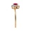 Pure Classic Ring with Ruby and Diamonds. Hypoallergenic 585 Rose Gold, Rhodium Detailing. View 3