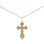 Two Tone Gold Crucifix. View 2