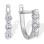 Swarovski CZ Cluster Earrings. 585 (14kt) White Gold