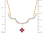 Ruby and Diamond Rose Gold Convertible Necklace. View 3