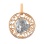 Sagittarius Filigree Pendant. 585 Two-tone Gold. Sagittarius Zodiac: November 23-December 21