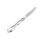 French Style Silver Dessert Knife. 830 Silver, 999 Silver Coating, Stainless Steel
