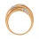 Wide Ring with Slots and Diamond Milgrain Overlays - Angle 5