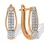 Earrings Featuring 32 Diamonds. Tested 585 (14K) Rose and White Gold