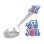 Sky Blue Baby-Hippo Silver Spoon for a Child. Hypoallergenic 925/999 Silver, Hot Enamel