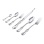 French Style Silver Flatware (Set of 6). Hypoallergenic 830/999 Silver, Stainless Steel