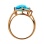 Blue Topaz and Diamond Ring. View 4