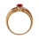 Gorgeous Ring Featuring Oval Ruby and Diamonds - Angle 4