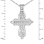 Silver Cross Pendant 'Christ's Passions'. View 3