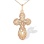Highly Detailed Orthodox Cross Pendant. Certified 585 (14kt) Rose Gold