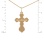 Reverse of Rose Gold Orthodox Christening Cross
