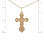 Reverse of Rose Gold Orthodox Christening Cross