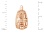 Latticework Rose Gold Earrings. Certified 585 (14kt) Rose Gold. View 2