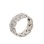 Sectional CZ Ring. Flexible Ring in Palladium White Gold