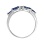 7 marquise sapphires  Russian ring. View 3