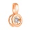 'Fluttering' Illusion-set Diamond Round Pendant. View 2