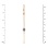 Length of Sapphire and Diamond Chain Earrings