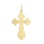 Finely detailed orthodox cross pendant in 14kt yellow and white gold. View 4
