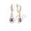 Sapphire and Diamond Dangle Earrings. 'The Art of Seduction' Series. 585 Rose Gold