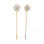 Mother-of-Pearl Diamond Threader Earrings