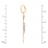 Size of Diamond Classic Orthodox Crucifix Pendant for Her