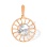 Taurus Zodiac Sunburst 585 Gold Pendant. April 21-May 20