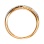 Diamond Striped Ring. Tested 585 (14K) Rose Gold, Rhodium Detailing. View 2