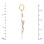 Diamond Orthodox Cross 'Virgin Mary's Tear' for Her or Him. View 3