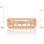Flirty Diamond Ring with Beaded Edges of Hypoallergenic 585 Rose Gold - Angle 2