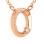 Celestial Motif Diamond Necklace in Rose Gold. Adjustable, 45cm - 50cm. 14kt (585) Rose Gold. View 3