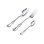 French Style Silver Flatware (Set of 3). Hypoallergenic Antimicrobial 830/999 Silver