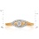 Ring Featuring 20 Diamonds. Hypoallergenic 585 Rose Gold, Rhodium Detailing. View 2