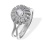 Oriental Motif Diamond Ring. 585 white gold. "The Art of Seduction" Series