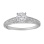 Diamond Renaissance Milgrain Engagement Ring. View 2