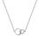 'Unity' Diamond Necklace. Certified 585 (14kt) White Gold, Rhodium Finish