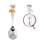 Child Silver Spoon 'a Ginger Kitten and Clock'. View 2